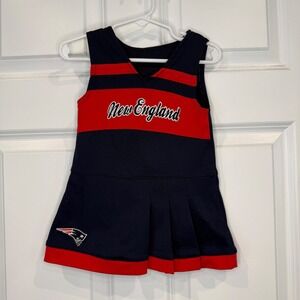 New England Patriots Kids Cheerleader Dress Navy Blue Red Size 24 Months NFL Fan